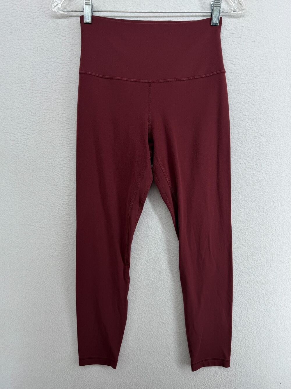 LULULEMON Leggings 6 Align High Rise 25" Ankle Yoga Workout Pull On Rockwood Red